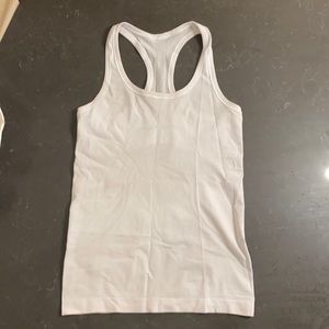White Lululemon Racerback Tank